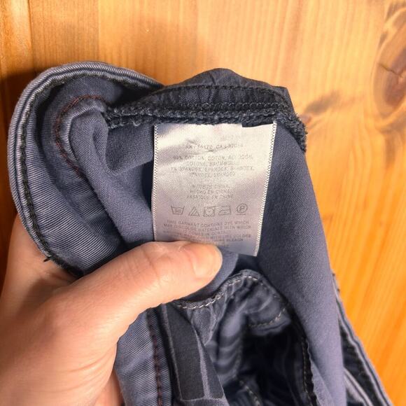 Anthropologie Relaxed Chino Shorts Women’s 32 Blue Casual Neutral Minimalist - Picture 3 of 8